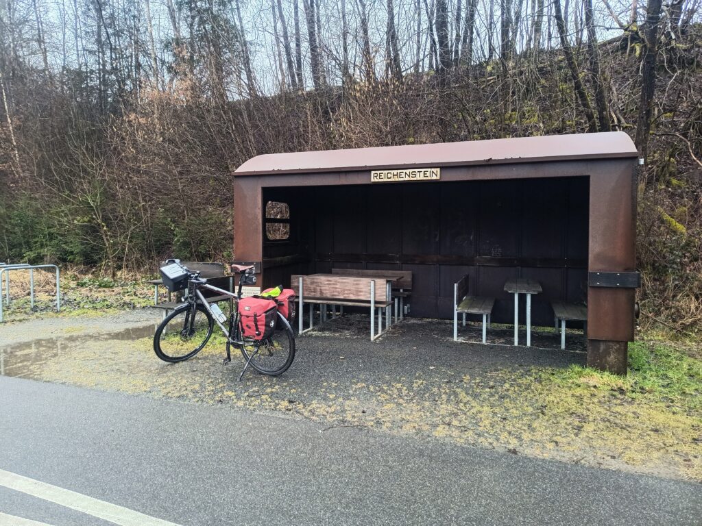 Schutzhütte "Reichenstein" an der Vennbahn